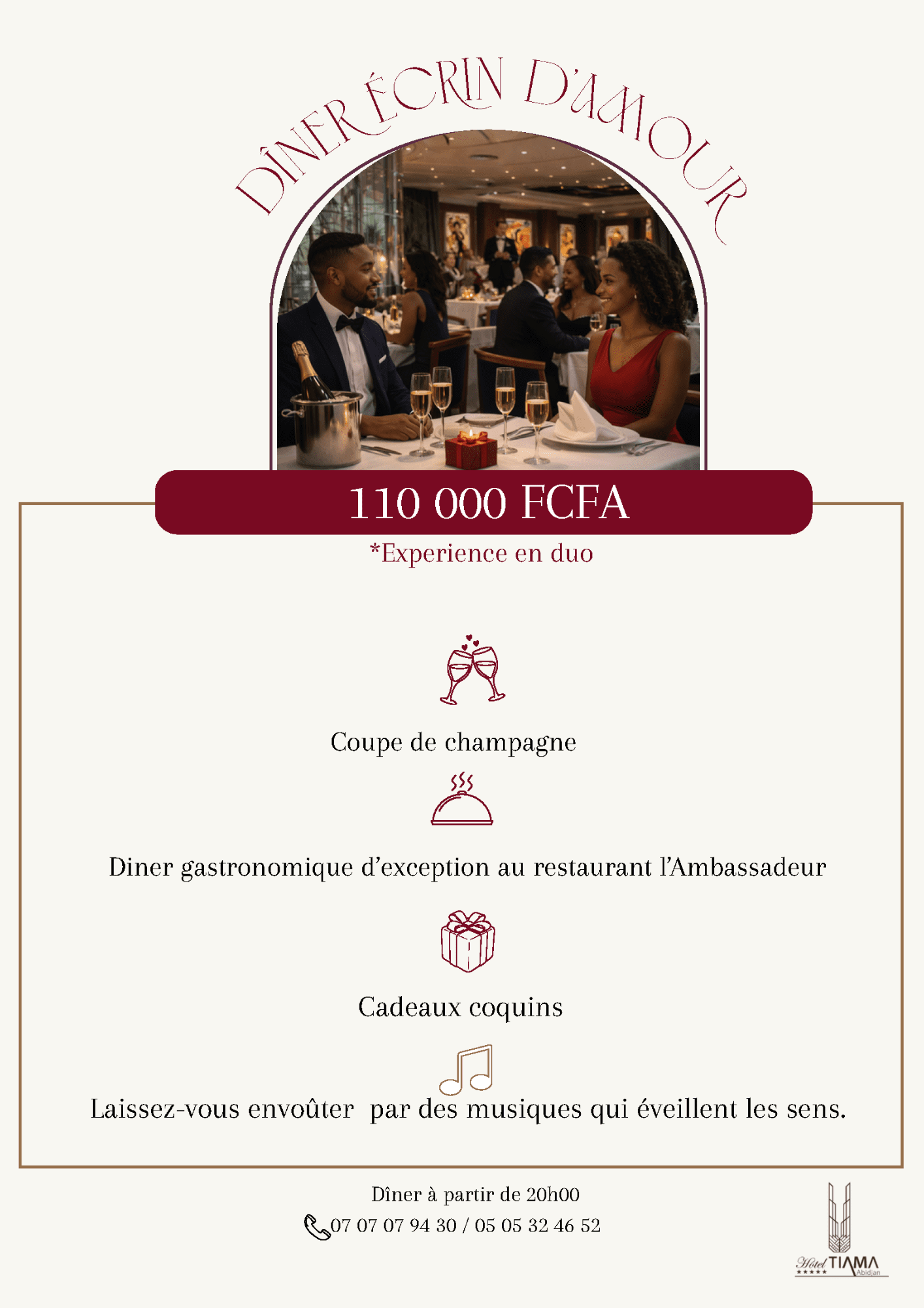 DINER ECRIN D'AMOUR